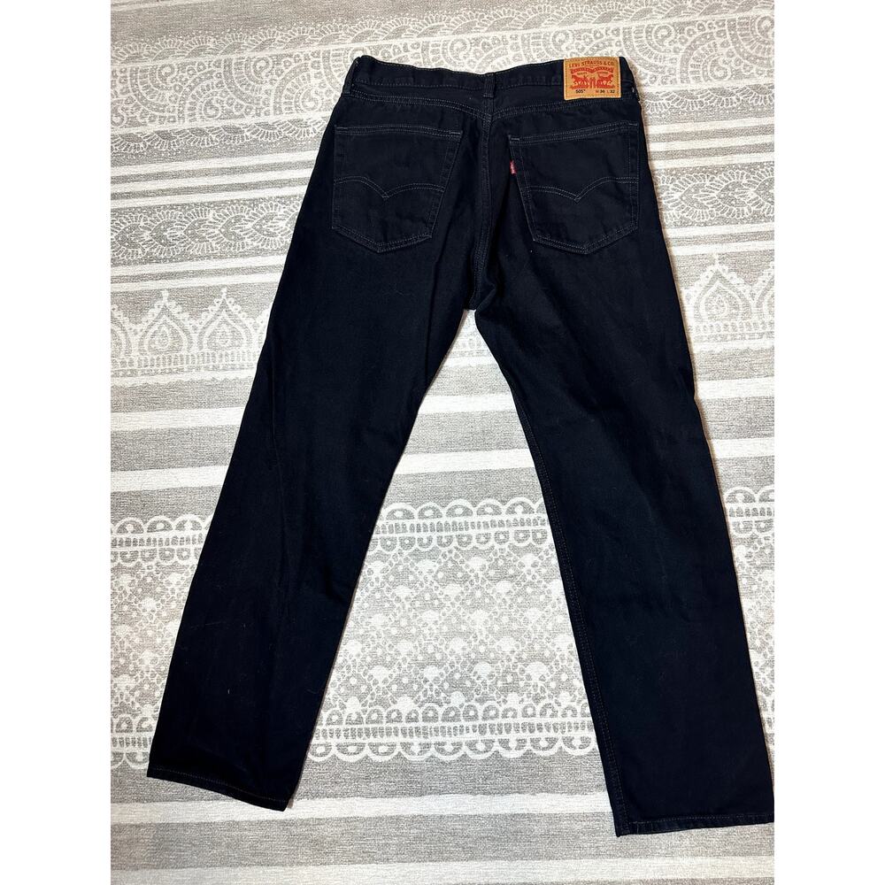 Levi's Men's‎ 505 Jeans | Regular Fit Straight Leg | W36 L32 Black